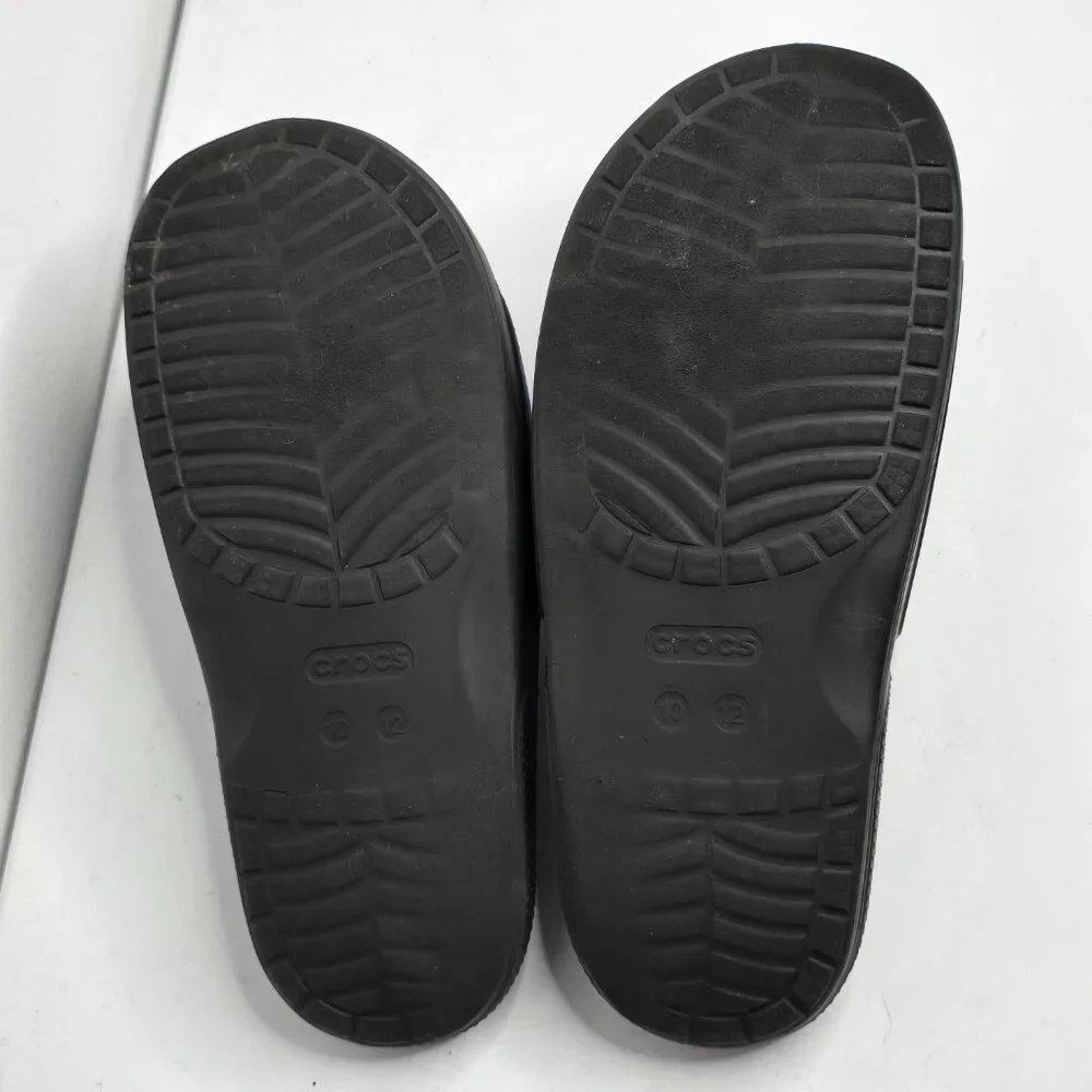 CROCS Classic‎ Slide Sandals Mens 10 / Womens 12 Tie Dye Multicolor Black Iconic